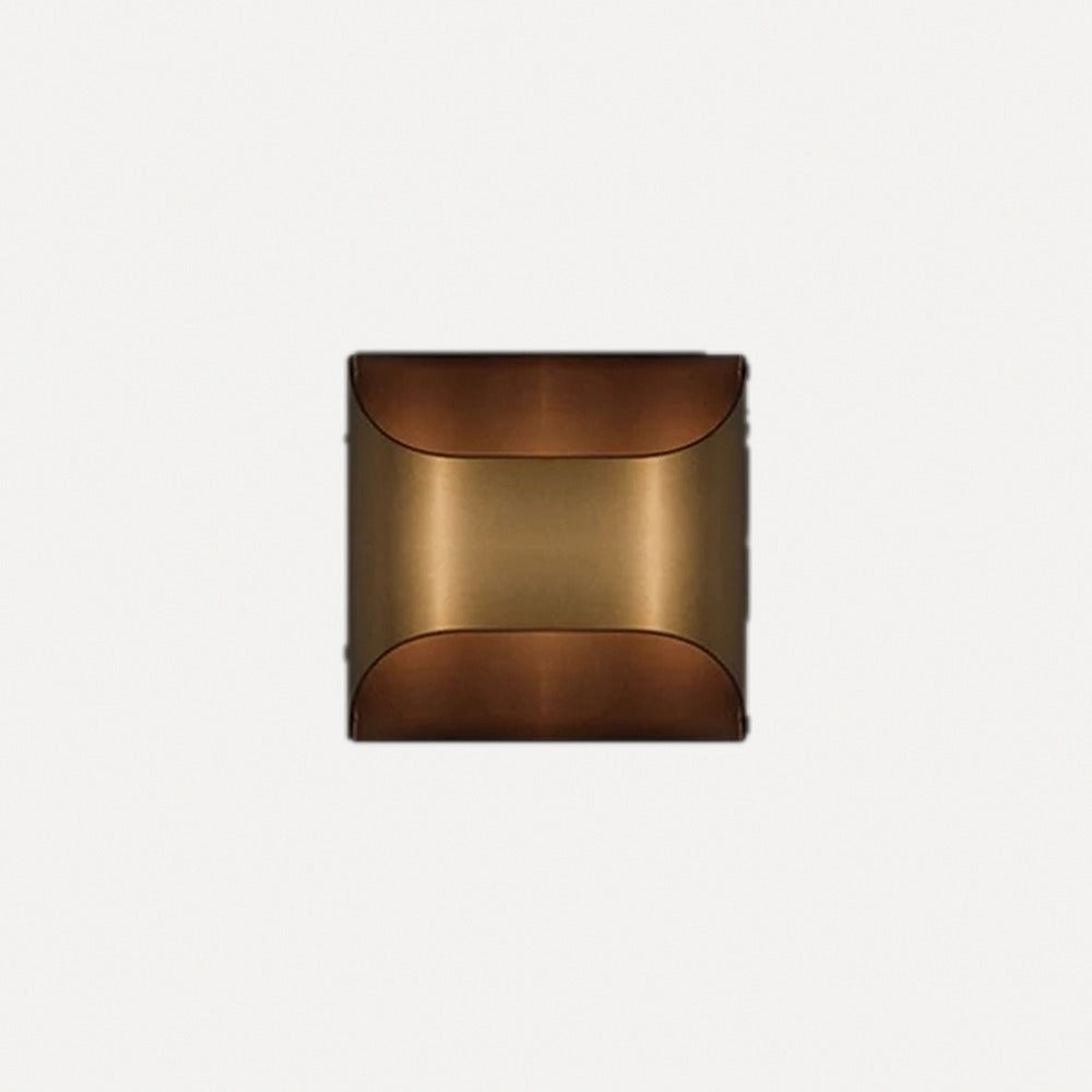 Applique en laiton plié, doré ou noir, quatre tailles – Mirepoix, finition laiton, 10 × 10 cm
