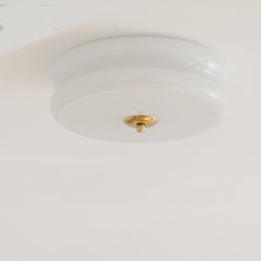 Blanc et laiton, Ø 32 cm