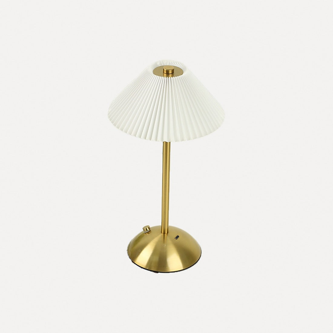 Lampe sans fil abat-jour plissé, six couleurs, tactile – Obernai, vue d’ambiance