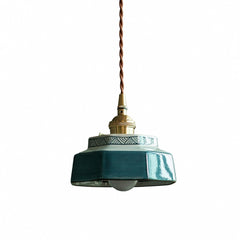 Octogone vert canard, Ø 14 cm