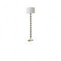 Lampadaire en bois massif, style japonais, deux modèles – Ouchi, finition modèle A