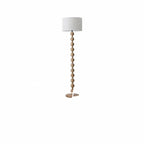 Lampadaire en bois massif, style japonais, deux modèles – Ouchi, finition modèle A