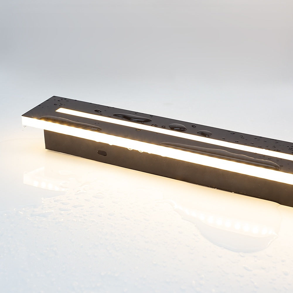 Applique extérieure cadre de lumière noir, 40 à 120 cm – Ouessant, sur fond clair