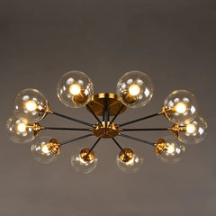 10 globes, transparent