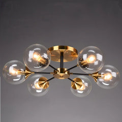 6 globes, transparent
