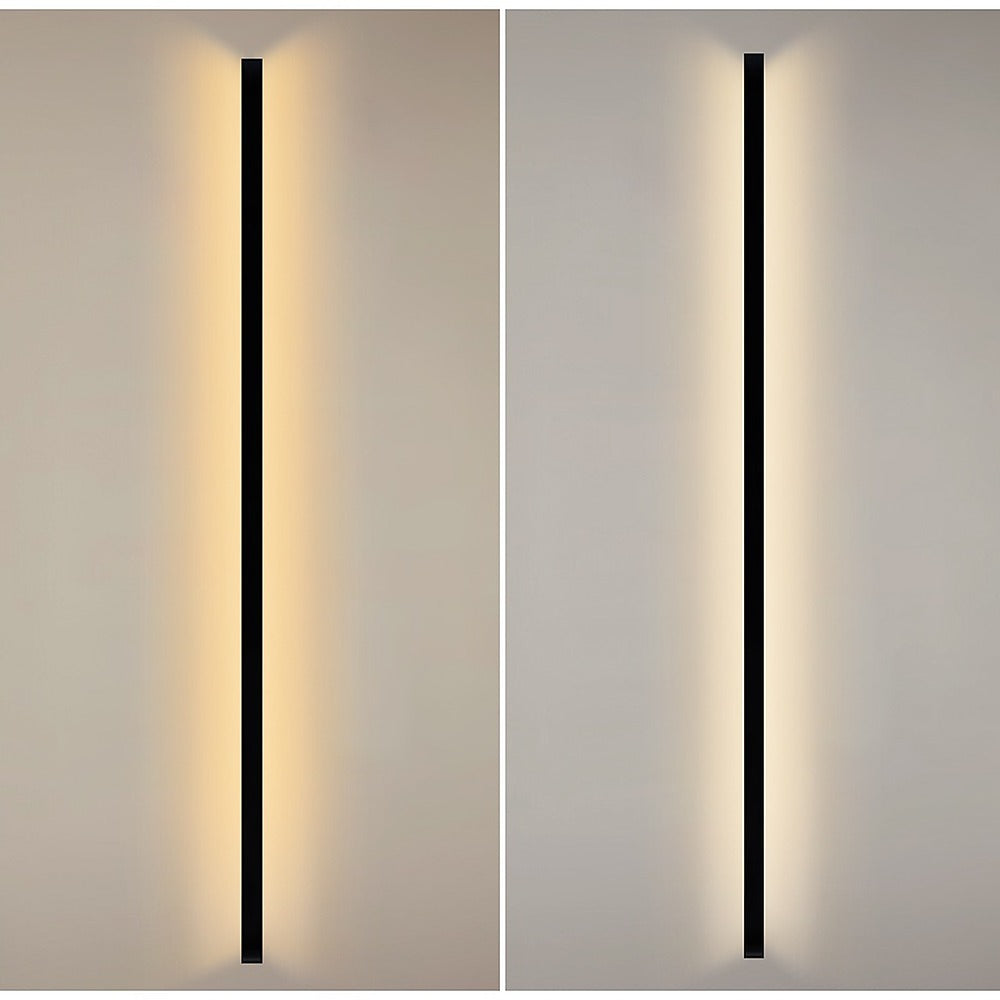 Applique extérieure ligne de lumière, 55 à 145 cm – Quiberon allumée