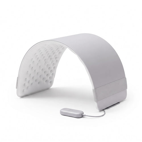 Panneau LED Solstice Gris perle en arche, fond blanc