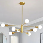 Suspension Spoutnik en métal, 4 à 12 lampes – Sorrento dans un intérieur
