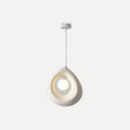 Suspension galet ajouré et globe opalin, blanc ou gris – Uchiko, finition blanc, modèle C